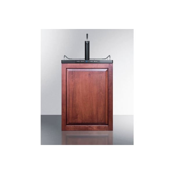 Summit Appliance Div. Summit-Beer Dispenser, Built-In Residential, 5.6 Cu. Ft., 24"W x 33-1/2"H, Black - SBC635MBIIF