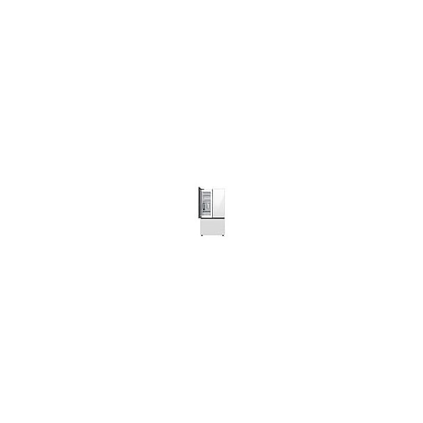Almo 24 cu. ft. Smart BESPOKE 3-Door French Door Refrigerator in White Glass - RF24BB660012AA