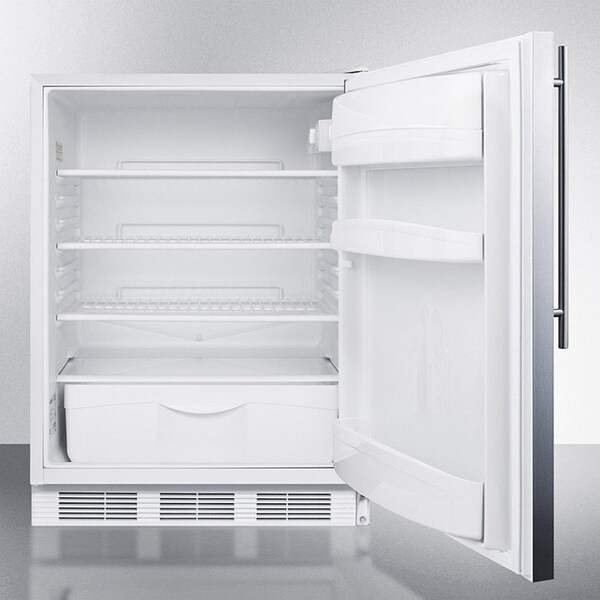 Summit Appliance Div. Summit  ADA Comp Built in Undercounter Refrigerator 5.5 Cu. Ft. White - FF6WBISSHVADA