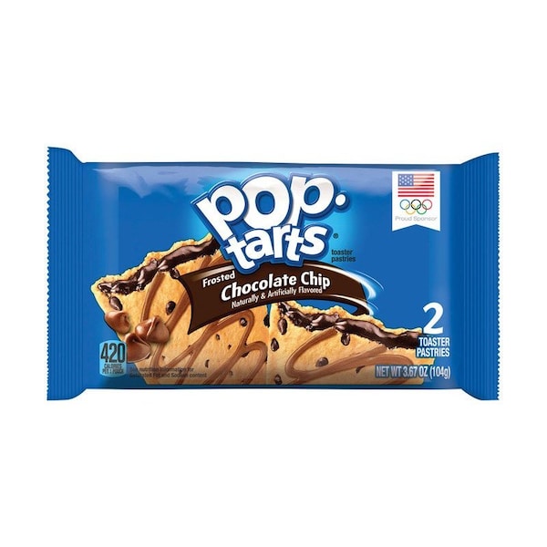 Pop Tarts - Pasteles de tostadora de chispas de chocolate de 3.67 oz en bolsa - 3800019721