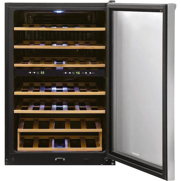 Almo 45-Bottle Dual Zone Wine Cooler Refrigerator - FRWW4543AS