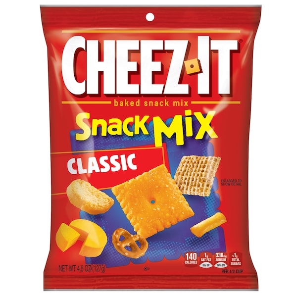 Galletas Cheez-It Cheez-It Mezcla de bocadillos clásicos 4.5 oz. Bolsa, PK6 - 2410057715