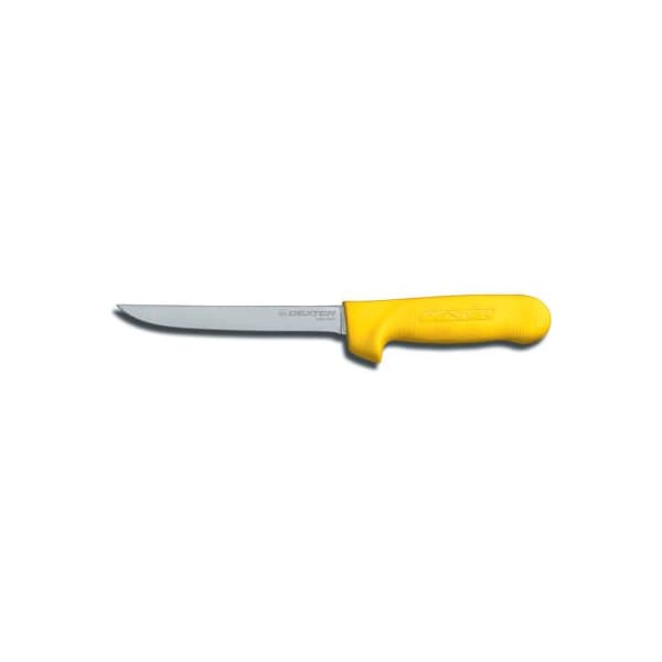 Dexter Russell Dexter Russell - Narrow Boning Knife, High Carbon Steel, Stamped, Yellow Handle, 6inL - 01563Y