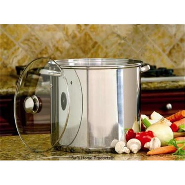 Bakebetter Steel Stockpot 16 QT Glass Lid - BA104994