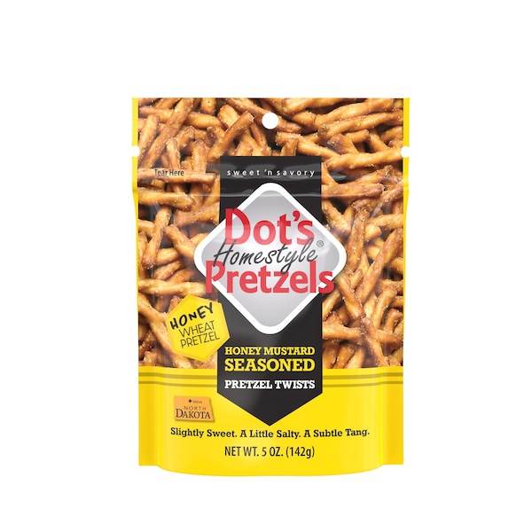 Pretzels de Mostaza y Miel Estilo Casero Dots Pretzels en Bolsa de 5 oz - 7008
