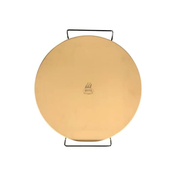 Wppo WPPO Pizza Stone with Metal Rack, 1.5 cm Thickness, 15in - WKST-15R
