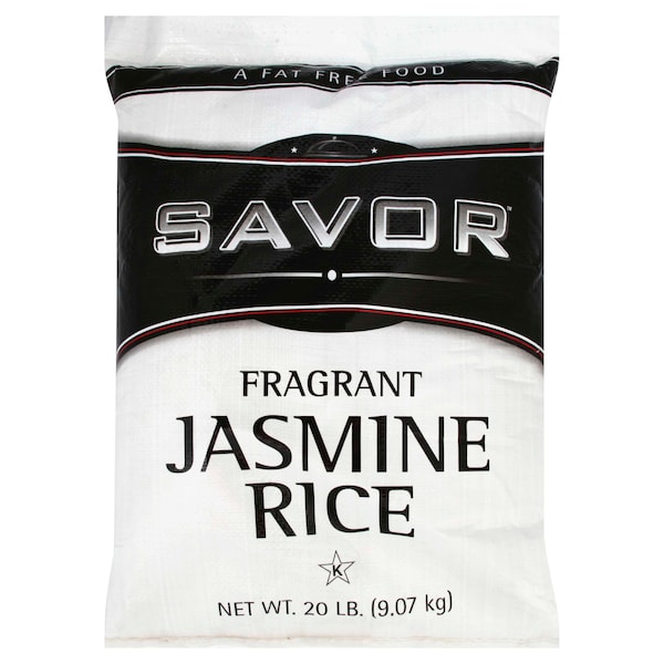 Savor Imports Arroz Jasmin de Grano Largo y Fragante en Bolsa de 20 libras - 548724