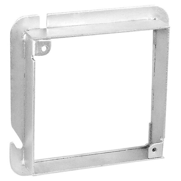 Southwire Electrical Box Cover, Square, Galvanized Steel, Ring and Raised Cover - 72C4S-3/4