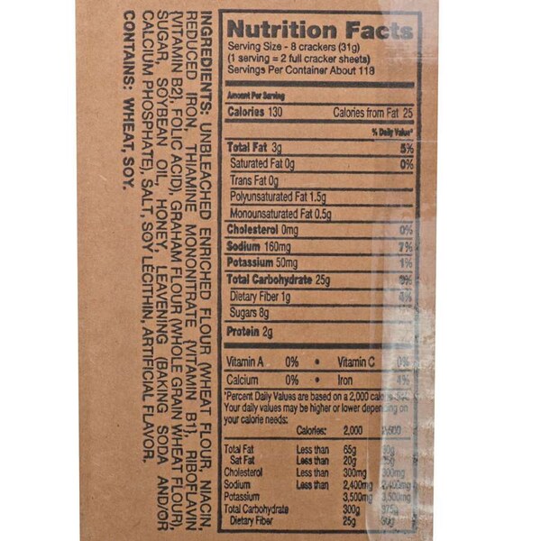 Galletas Graham Honey Maid de 4.8 oz, caja de 27 paquetes - 00632.