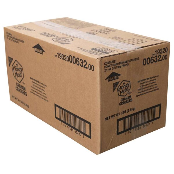Galletas Graham Honey Maid de 4.8 oz, caja de 27 paquetes - 00632.