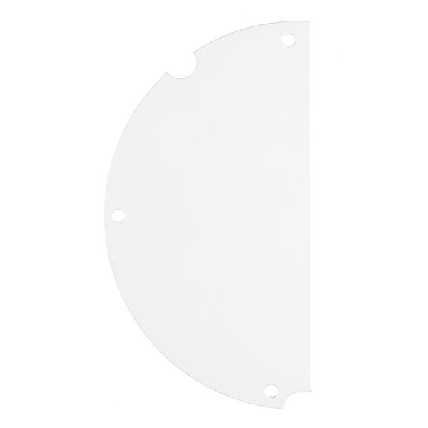 Hubbell Wiring Device-Kellems Recessed 6" Series, Sub Plate, 50% Left Side, Blank - S1R6SPB