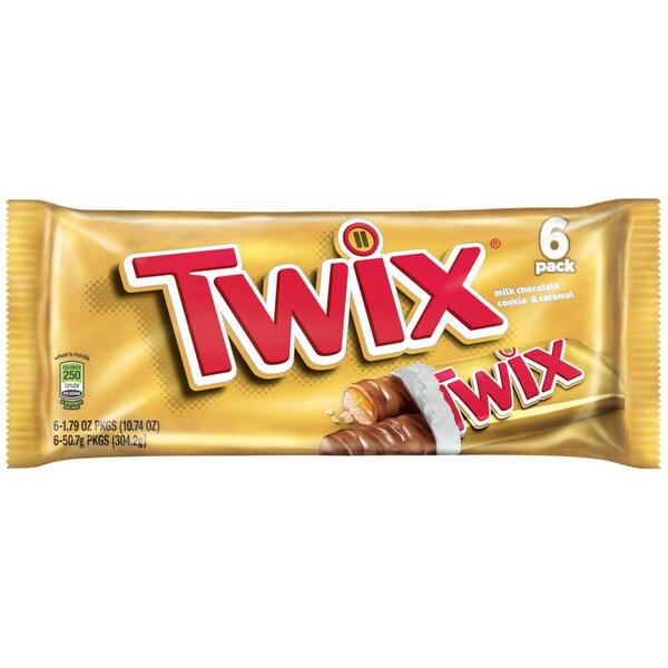 Twix Twix Caramelo 10.74 oz., Paquete de 72 - 228372