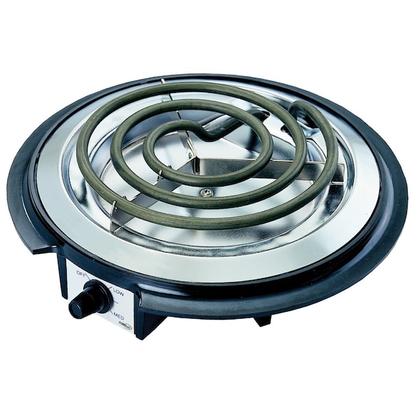 Premium Levella 9" Wide Single Electric Burner with Adjustable Temperature Control Knob - PEB105