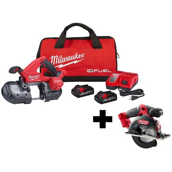 Milwaukee Tool M18 Band Saw Kit and M18 Metal Circ Saw - 2829-22, 2782-20