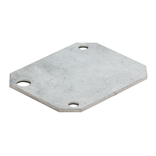 Hubbell Wiring Device-Kellems Recessed 10" Series, Bottom Feed Plate, Outer, Blank - S1R10PBFBLANK