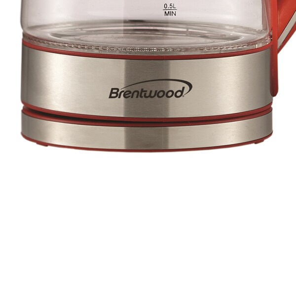 Brentwood Appliances 1.7-Liter Cordless Electric Kettle (Red) - KT-1900R