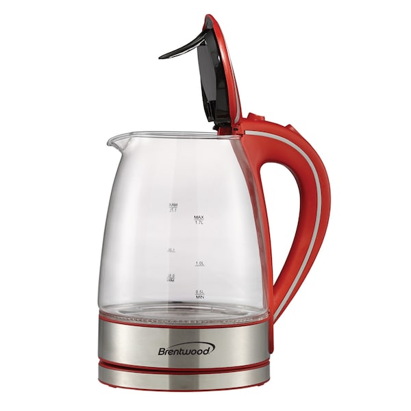 Brentwood Appliances 1.7-Liter Cordless Electric Kettle (Red) - KT-1900R