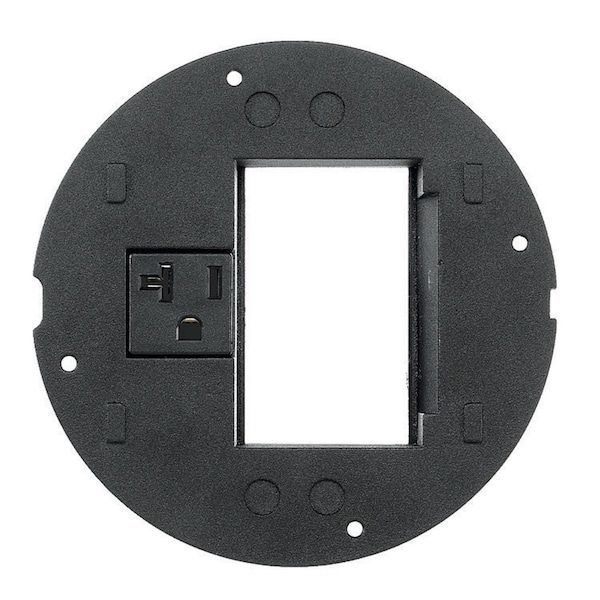 Hubbell Wiring Device-Kellems Subplate, 3U Infine + 20A, Sys 1 - S1SP3IM