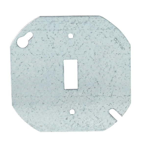 Southwire Electrical Box Cover, Octagon, Galvanized Steel - 54C42-UPC
