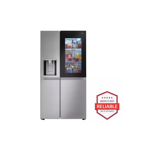 Almo 27 cu. ft. Stainless Steel Side-By-Side InstaView Refrigerator - LRSOS2706S