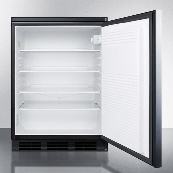 Summit Appliance Div. Summit  Built In Undercounter All Refrigerator 5.5 Cu. Ft. Black - FF7LBLKBIIF