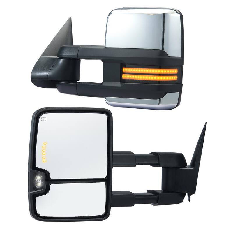VEVOR Towing Mirrors Pair Set for Chevrolet Silverado (2003-2007)/GMC/Cadillac Heating Defrost Manual Controlling - QYJHZKXFLSLDKFILVV9