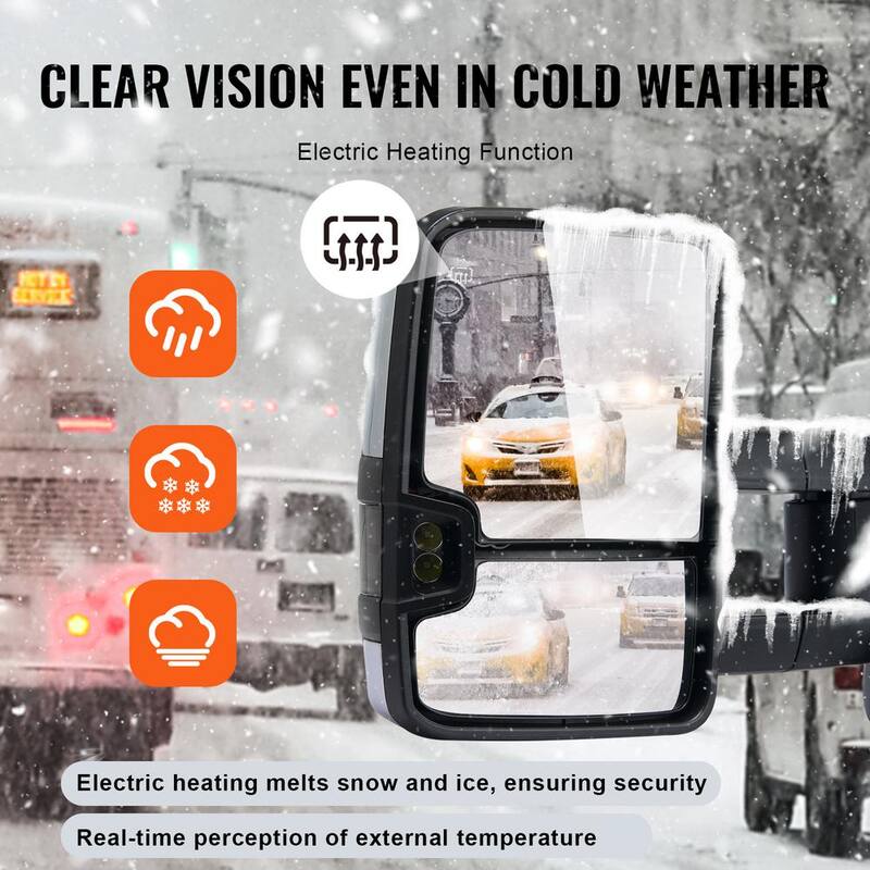 VEVOR Towing Mirrors Pair Set for Chevrolet Silverado (2003-2007)/GMC/Cadillac Heating Defrost Manual Controlling - QYJHZKXFLSLDKFILVV9