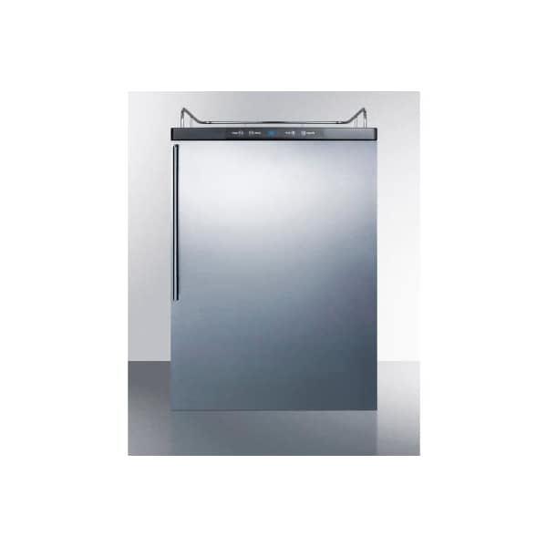 Summit Appliance Div. Summit-Beer Dispenser, Built-In Residential, 5.6 Cu. Ft., 24"W x 33-1/2"H, S/S - SBC635MBINKSSHV