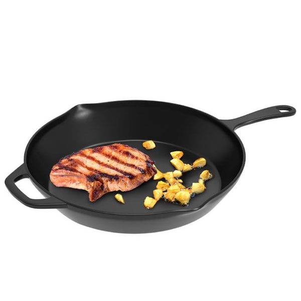 Classic Cuisine Classic Cuisine 82-KIT1065 12 in. Pre-Seasoned Cast Iron Skillet - 82-KIT1065