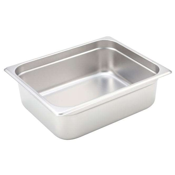 Winco Winco Half Size 4" 23 Ga Anti-Jam Stainless Steel Steam Pan - SPJP-204