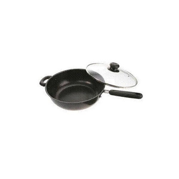 American Trading House American Trading House JL-9018 Chicken Fryer with Help Handle and Glass Cover - JL-9018