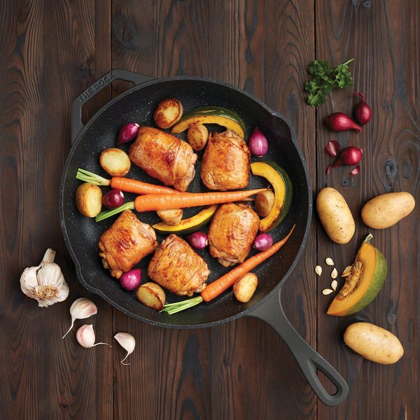 The Rock By Starfrit THE ROCK by Starfrit Cast Iron Skillet (12-Inch) - 032224-002-0000