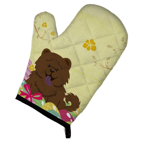 Carolines Treasures Easter Eggs Chow Chow Chocolate Oven Mitt - BB6141OVMT