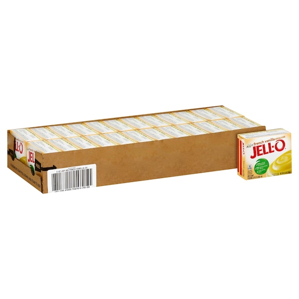 Jell-O Pudín Instantáneo de Vainilla Francesa 3.4 oz., paquete de 24 - 10043000204396