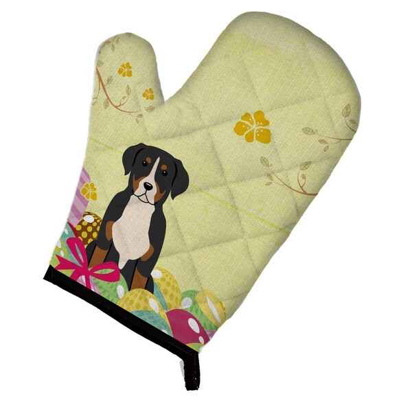 Carolines Treasures Easter Eggs Greater Swiss Mountain Dog Oven Mitt - BB6037OVMT