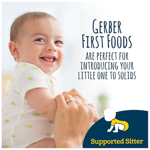 Gerber Gerber 1st Foods Zanahoria Paquete Múltiple de 4 oz. Tinas, Paq. con 8 - 00015000910280U