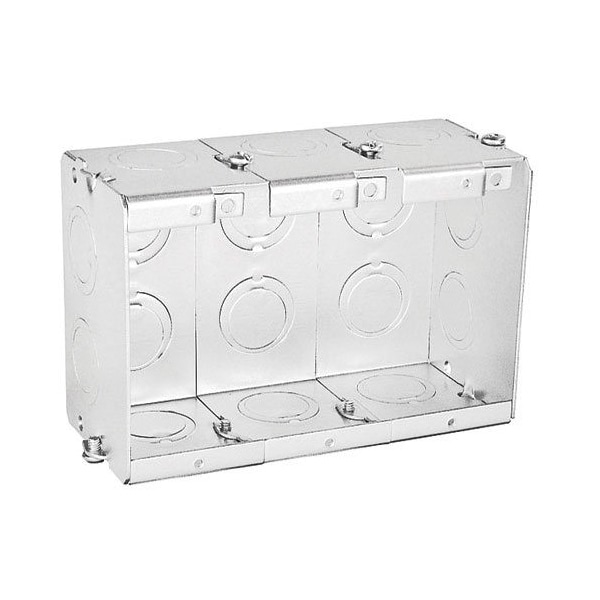 Southwire Electrical Box, 42 cu in, Masonry Box Type, 3 Gangs, Steel - TB-325-G