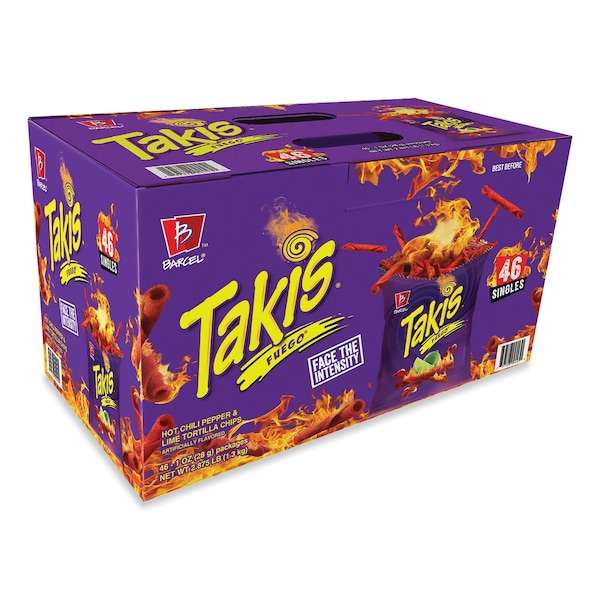 Takis Fuego, Bolsas de 1 onza, 46 piezas - 757528044251