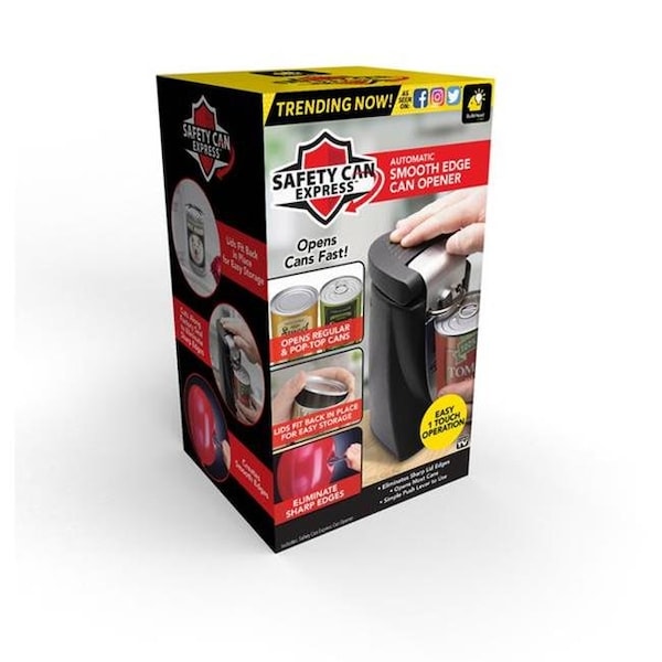 Bulbhead Bulbhead 6022502 Safety Can Express Black ABS Electric Can Opener - 6022502