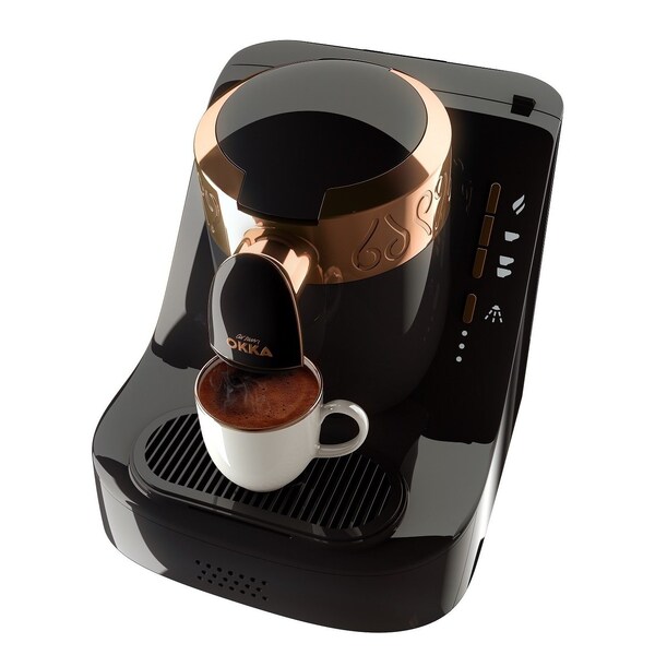 Arzum Okka Automatic Turkish Coffee Machine, Maker, 120V UL, BlackCopper, NSF - OK001BN-US