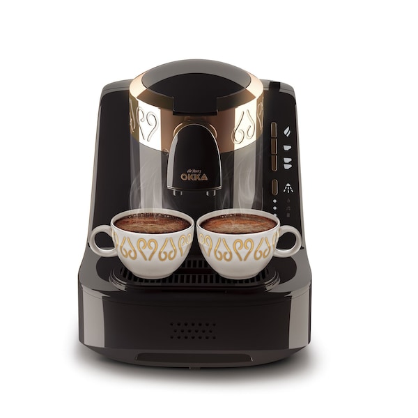 Arzum Okka Automatic Turkish Coffee Machine, Maker, 120V UL, BlackCopper, NSF - OK001BN-US