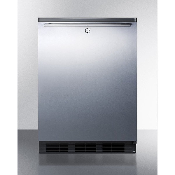 Summit Appliance Div. Summit  Commercial Built In Refrigerator 5.5 Cu. Ft. Black - FF7LBLKBISSHH