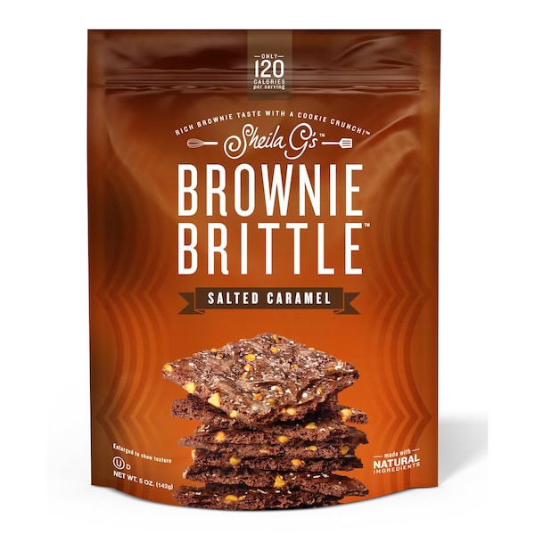 Brownie Quebradizo Sheila G's Brownie Brittle con Caramelo Salado en bolsa de 5 oz - SG1238
