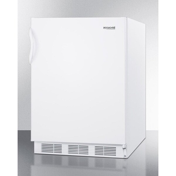 Summit Appliance Div. Summit-ADA Comp Refrigerator-Freezer For Freestanding Use, White Exterior, Cycle Defrost - AL650W