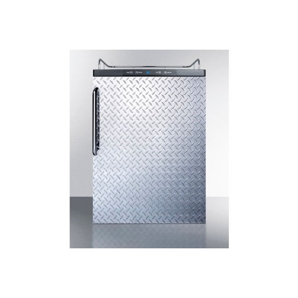 Summit Appliance Div. Summit-Beer Dispenser, Built-In Residential, 5.6 Cu. Ft., 24"W x 33-1/2"H, Black - SBC635MBINKDPL
