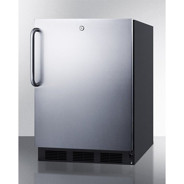 Summit Appliance Div. Summit-32"H All-Refrigerator For Built-In Use Under ADA Counters, , Black,  - FF7LBLKBISSTBADA