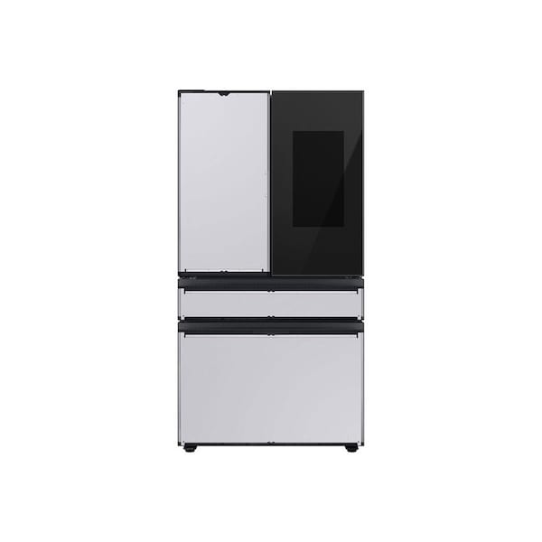 Almo 23 cu. ft. BESPOKE 4-Door French Door Smart Refrigerator with Family Hub in Panel-Ready Charcoal - RF23BB8900ACAA