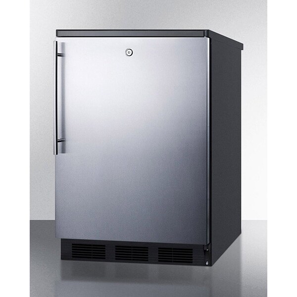 Summit Appliance Div. Summit  Built In Undercounter All Refrigerator 5.5 Cu. Ft. Stainless Steel - FF7LBLKBISSHV