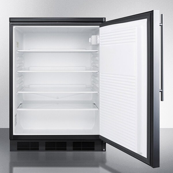 Summit Appliance Div. Summit  Built In Undercounter All Refrigerator 5.5 Cu. Ft. Stainless Steel - FF7LBLKBISSHV