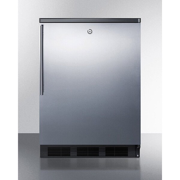 Summit Appliance Div. Summit  Built In Undercounter All Refrigerator 5.5 Cu. Ft. Stainless Steel - FF7LBLKBISSHV